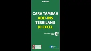 Menambahkan Add-ins Terbilang di Excel #shorts