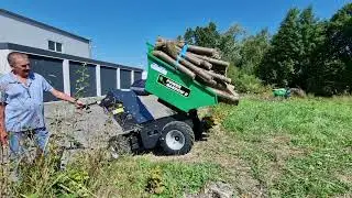 Eine der stärksten elektrischen Schubkarren - der PowerBarrow4WD II von Muck-Truck