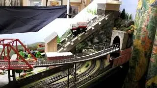 Another OO gauge  moving vehicles and funicular railway video
