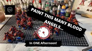 How to SPEED PAINT 35 Blood Angels in a single afternoon!   Warhammer 40K Painting Tutorial