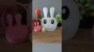 3D printed Easter bunny baskets, designed on #nomadsculpt 😍🐰 #3dprinting #cool3dprints #easter