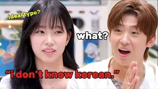 KAZUHA using her foreigner card when DEX suddenly asked her Ideal type