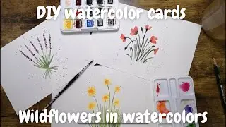 EASY DIY Watercolor Wildflowers, Tutorial for beginners