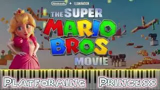 The Super Mario Bros Movie Platforming Princess for piano solo スーパーマリオ映画 ピーチ姫のトレーニングコース ピアノソロ