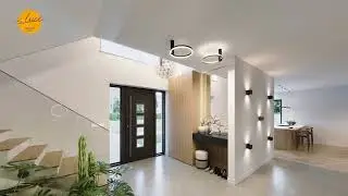 Virtuelle 3D-Villa | Beleuchtung Flur | Hänge-, Decke- & Wandleuchte