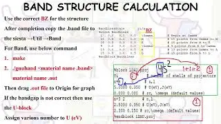 Lecture 10 How to Calculate Band Structure Using SIESTA Simulation