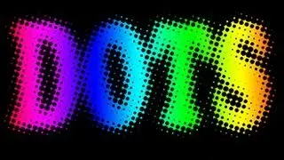 Photoshop Tutorial: How To Make TEXT into Colorful DOTS.