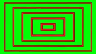 Red square animation on green screen