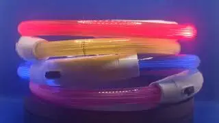 Светящийся ошейник для собак с зарядкой от USB