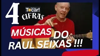 4 MÚSICAS DO RAUL SEIXAS - PRA ESQUENTAR O CHURRACO - BATIDA POP ROCK - FÁCIL