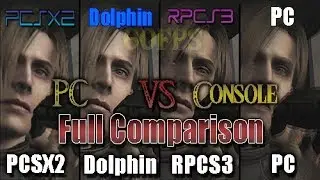 Resident Evil 4 - Rpcs3 (PS3) Vs Pcsx2 (PS2) Vs Dolphin (Wii) Vs PC [Full Comparison]