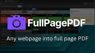 Turn Any Webpage Into Perfect PDF in Seconds | FullPagePDF Chrome Extension Demo