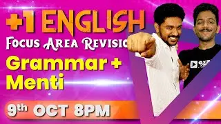 💯Plus One English Focus Area💯 | 🔥Revision🔥 | Important Grammar Questions | Focus Area | English