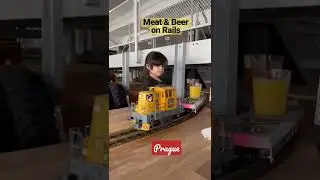 Meat & Beer on Rails in Prague | Czech Republic #shorts