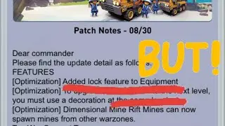 TOPWAR: The LOCK feature to Equipment is ADDED … BUT … Watch THIS