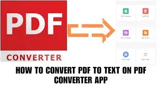 How to convert pdf to text on pdf converter app