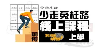 少走冤枉路 —— 紫微斗數線上規劃課 —— 前傳【 來上學囉!!!】 【科學看紫微】