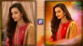 PicsArt digital oil paint photo editing tutorial // toolwiz hair style photo editing in Android