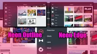 Neon Outline And Neon Edge Effect in Kinemaster