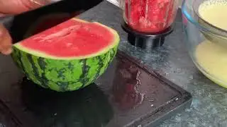 My watermelon pineapple lemons drink  ice lollies