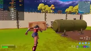 RX 7600 + Ryzen 7 5800X - Fortnite Chapter 2 Remix - 1080p performance mode low settings