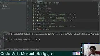 Tut:4 Datatypes in Python | Functions | Khandeshi Python Tutorial | Learn Python in Ahirani