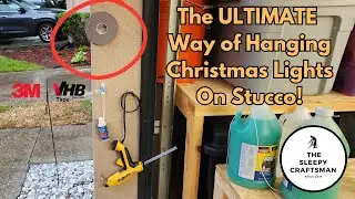 The ULTIMATE way of hanging Christmas Lights on Stucco!