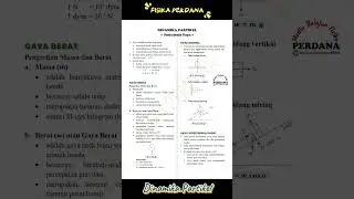 dinamika gerak partikel kelas 11 kurikulum merdeka (Jenis jenis gaya) #materifisika #fisikakelas11