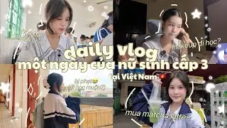 DAILY VLOG || A DAY OF A HIGH SCHOOL STUDENT IN VIETNAM?✨ wake up at 5am, go to school