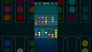 Ball Puzzle Game sorting easy step Game level  128 @2023