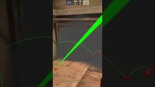 Palace Smoke from B Site on Mirage #shorts  #csgo
