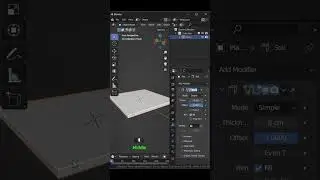 Sıfırdan 1 dakikada Blender Öğren (Solidify Modifier)