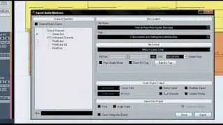 Como exportar audio en cubase
