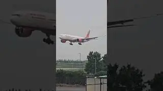 Airindia flight takeoff and landing view ✈️ #LoveforAircraft #trending #Shorts #shortvideo