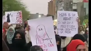 New Video viral Of muskan protest for hijab girl Muskan full video of Muskan