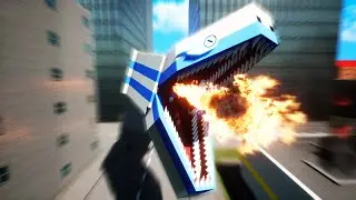 Giant Monster Snakes are Attacking The Lego City! (Brick Rigs Gameplay)