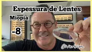 Espessura de lentes e óculos ideais para alta miopia #verbim #miopia