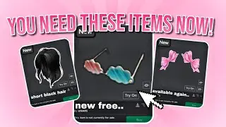 YOU NEED THESE FREE ROBLOX ITEMS RIGHT NOW!