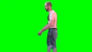 Drunk Man - Free Green Screen Effect