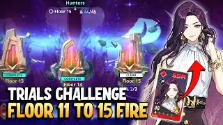 [Hunters] Trials Challenge S4 (Fire) - Floor 11 to 15 | Solo Leveling: ARISE