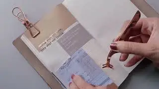 ASMR Journal With Me Vintage | Vintage Journal | Journal Ideas | 4K | No Talking