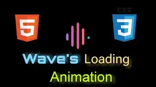 Animated Loading Using Html & Css | Waves Animation