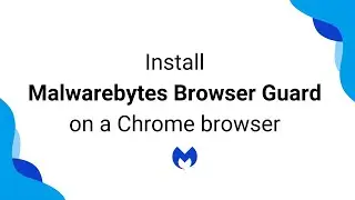 Install Malwarebytes Browser Guard on a Chrome browser