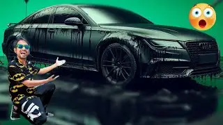 दुनिया की सबसे काली कार बना दी😄| We made a fully Black car