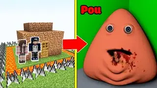 POU Báo Thù Tấn Công Nhà Được Bảo Vệ Bởi bqThanh và Ốc Trong Minecraft