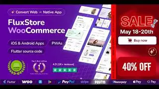 FluxStore WooCommerce app🔥Best Seller (Flutter E-Commerce App)