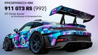 The Porsche 992 GT3 RS GT Circle Artcar | StuiiDesign X SchwabenFolia X Porsche