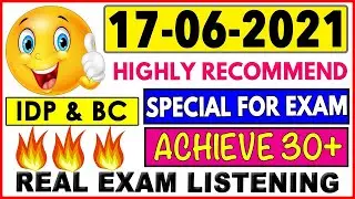 IELTS LISTENING PRACTICE TEST 2021 WITH ANSWERS | 17.06.2021