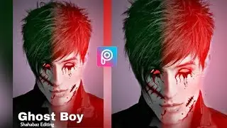 Ghost Boy manipulation | NEW Demon look make in Picsart | 2018