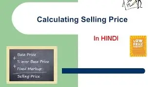 How to calculate selling price for E commerce